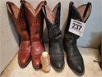 Cowboy boots (2 pr) sz 9.5