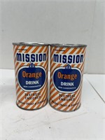 (2) mission Orange drink advertising banks