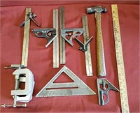 Heavy Duty Clamps, Hammer, Square's