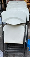 11 Plastic folding chairs