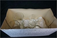 Box lot of Misc Glassware Engraved C