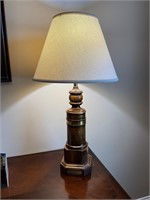 Vintage/Retro Wood & Metal Table Lamp