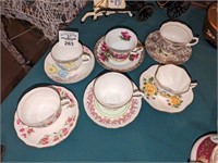 Teacups and saucers