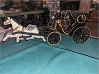 Cast Horse drawn carriage
