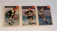 3 1954 55 Parkhurst Hockey Cards #60 61 63