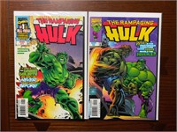 Marvel Comics 2 piece Rampaging Hulk 1 & 2