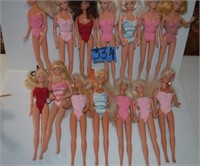 FOURTEEN MISC.BARBIE DOLLS