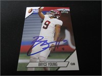 Bryce Young signed ROOKIE football card COA