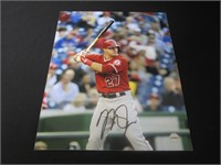 Mike Trout signed 8x10 photo COA