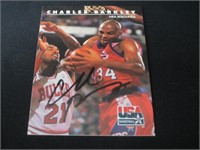 Charles Barkley signed basketball card COA