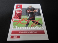 Kyler Murray signed football card COA