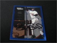 Barry Bonds signed baseball card COA