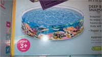 Intex 8` Deep Sea Blue SnapSet Kiddie Pool, USED