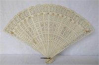 Antique Hand Carved Fan