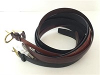 Designer Men's Leather Belts (lot of 5)