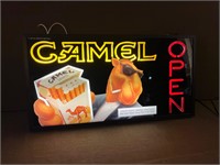 Camel Joe Promotional Light Up Open Sign