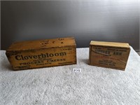 2 Wooden Advertising Boxes