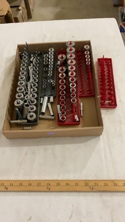 Socket organizers, various sockets