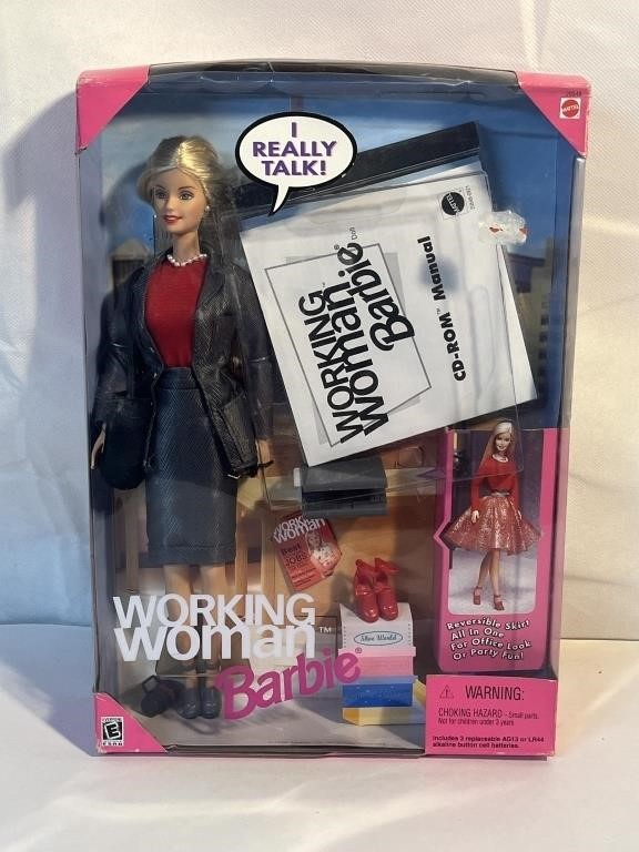 1999 WORKING WOMAN BARBIE WITH CD ROM