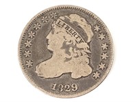 1829 Bust Dime Med 10C