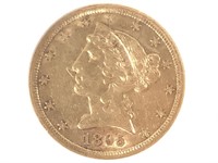 1895-S $5 Gold Half Eagle NGC AU50