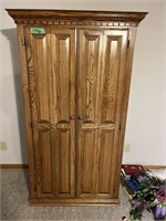 Wood Office Armoire w/supplies