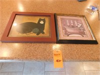 Lot 165  Cat and Bath Painting.