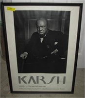 Framed Karsh Portrait 35 x 26