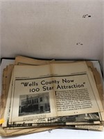 VTG Wells County Newspapers 1930s-1940s