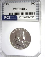 1962 Franklin PR69+ LISTS $300 IN 69