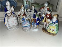 Occupied Japan Porcelain party figurines for