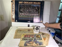 Chicago Bear Memorabilia (4) Posters All Same