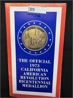 (1) 1973 California Bicentennial Medallion