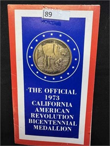 (1) 1973 California Bicentennial Medallion