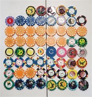61 Foreign, Cruise And Advertising Casino Chips