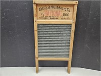 Antique Glass National  Washboard no. 86