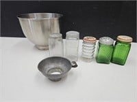 VTG, Kitchen Aid Mixer Bowl, Sellers Jar,  Depress