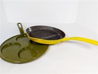 2 - CAST IRON FRY PANS