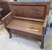 Oak Claw Footed Bench