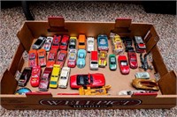 Flat of Assorted Die Cast Cars