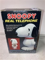 Snoopy real telephone in box