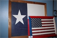 SET OF 2 FLAGS IN FRAMES