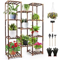 WFF8627  LotFancy Plant Stand 3 Tiers 11 Potted W