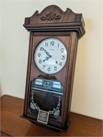 Vintage Pendulum Wall Clock/Calendar