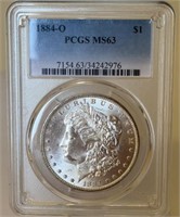 1884-O MS63 SILVER MORGAN DOLLAR $1 PCGS