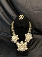 SPRING GALA NECKLACE / 'D' BROOCH / JEWELRY