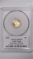 2022 $5 Gold Eagle PCGS MS70