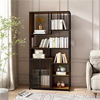 Multipurpose Bookshelf Storage Rack with Enclosed