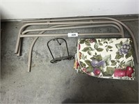 Bedside Rail, Plate Easel & Vinyl Tablecloth