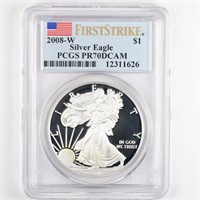 2008-W Proof Silver Eagle PCGS PR70 DCAM